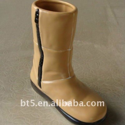 8 inch ceramic boot vase